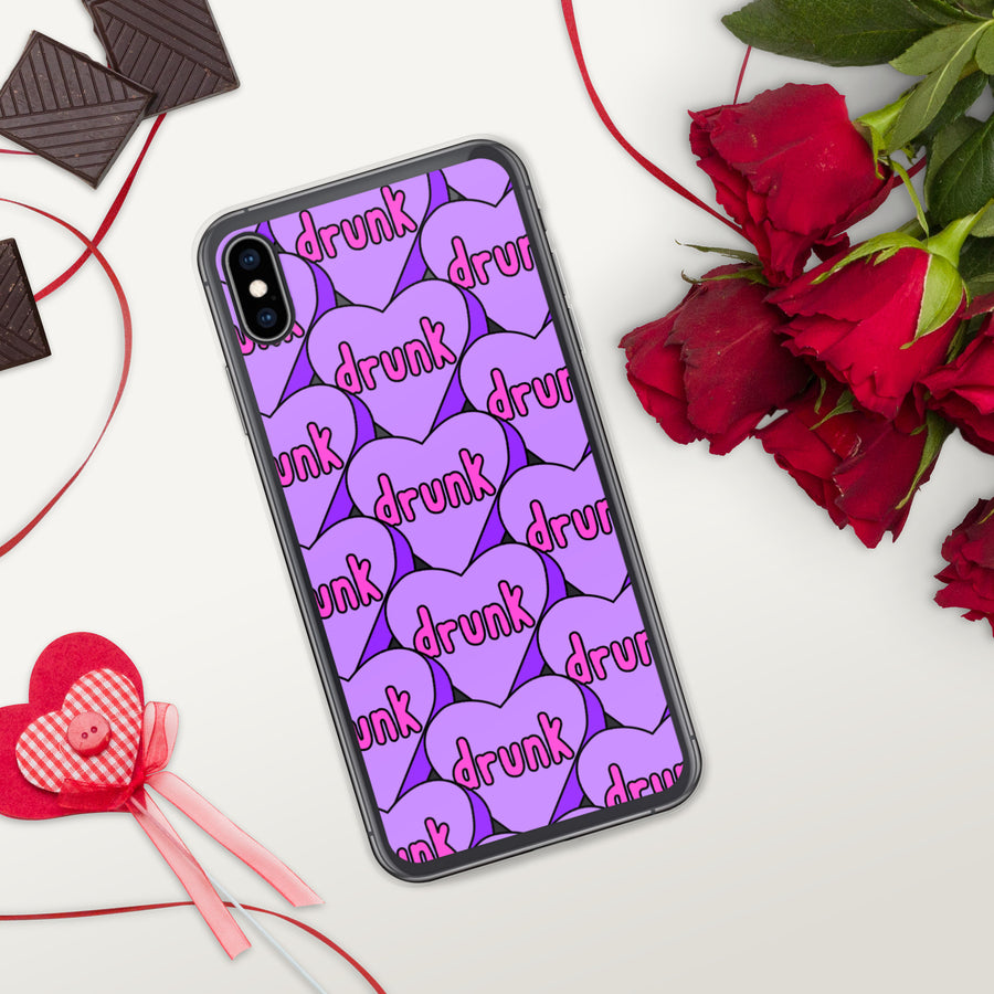 Drunk Candy Heart iPhone Case