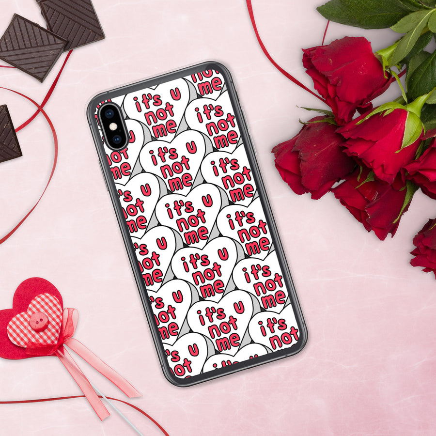 It's U Not Me Candy Heart iPhone Case