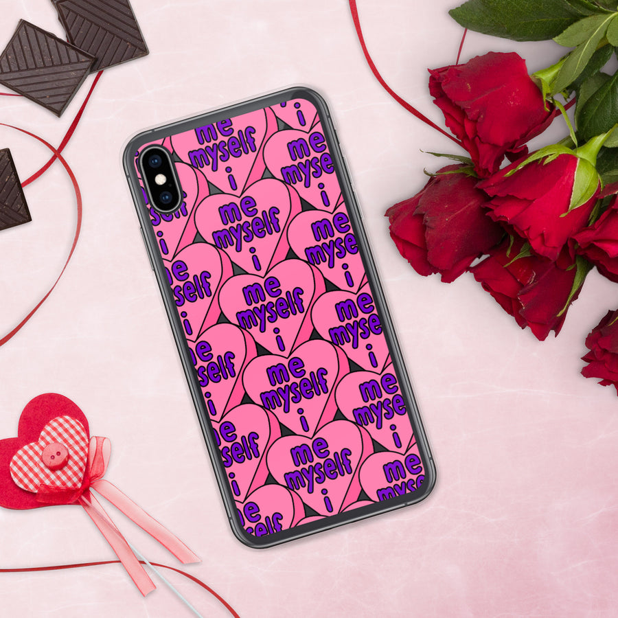 Me Myself & I Candy Hearts iPhone Case