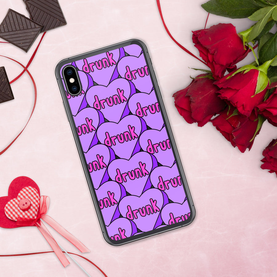 Drunk Candy Heart iPhone Case