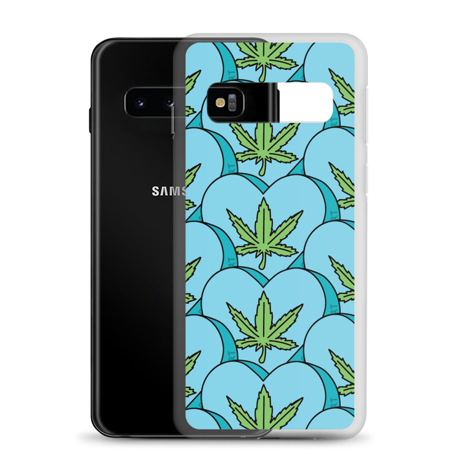 Weed Leaf Candy Heart Samsung Case