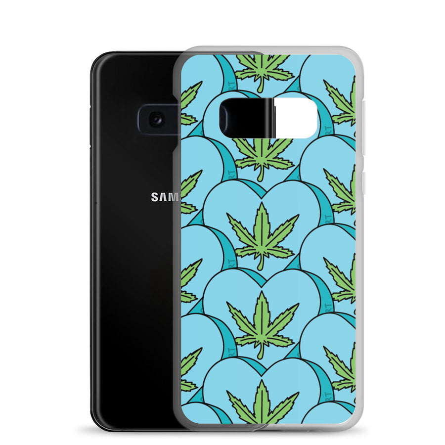 Weed Leaf Candy Heart Samsung Case