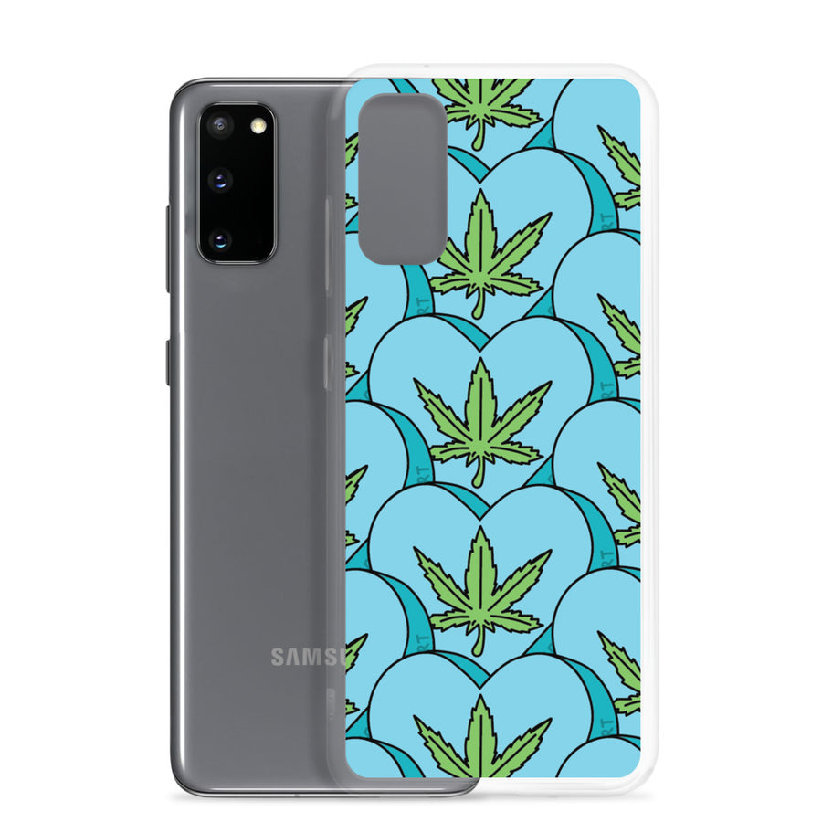 Weed Leaf Candy Heart Samsung Case