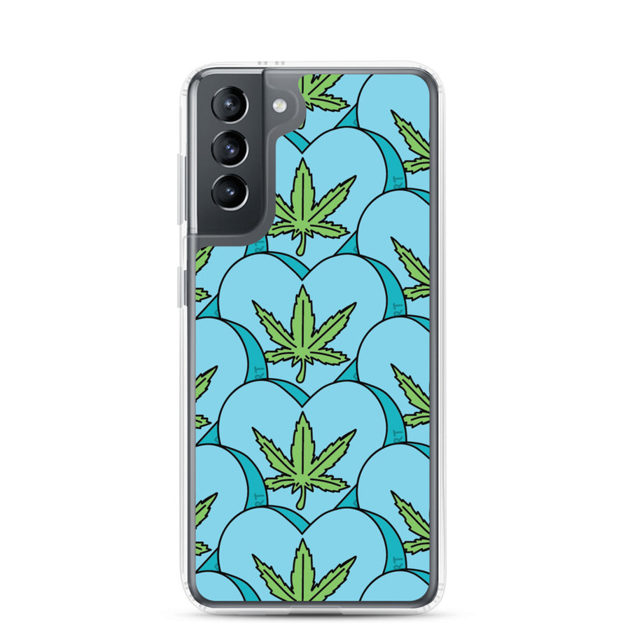 Weed Leaf Candy Heart Samsung Case