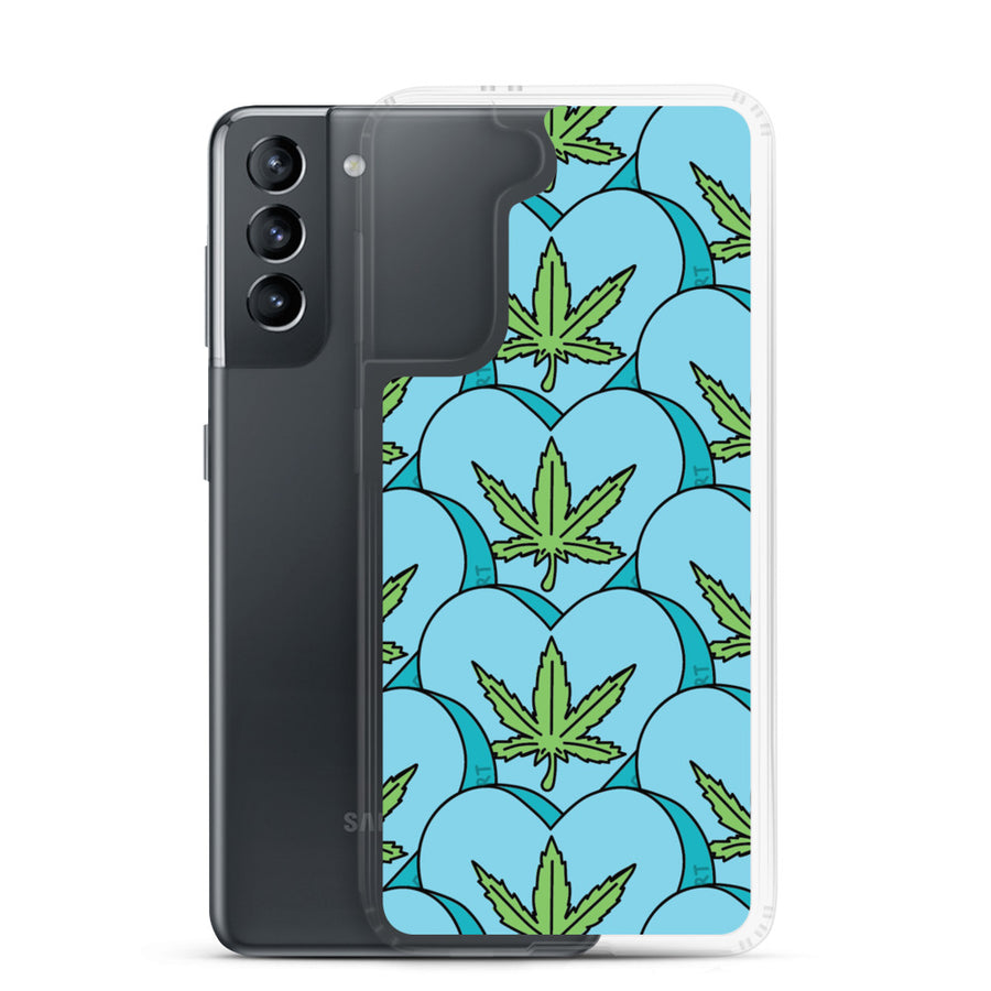 Weed Leaf Candy Heart Samsung Case