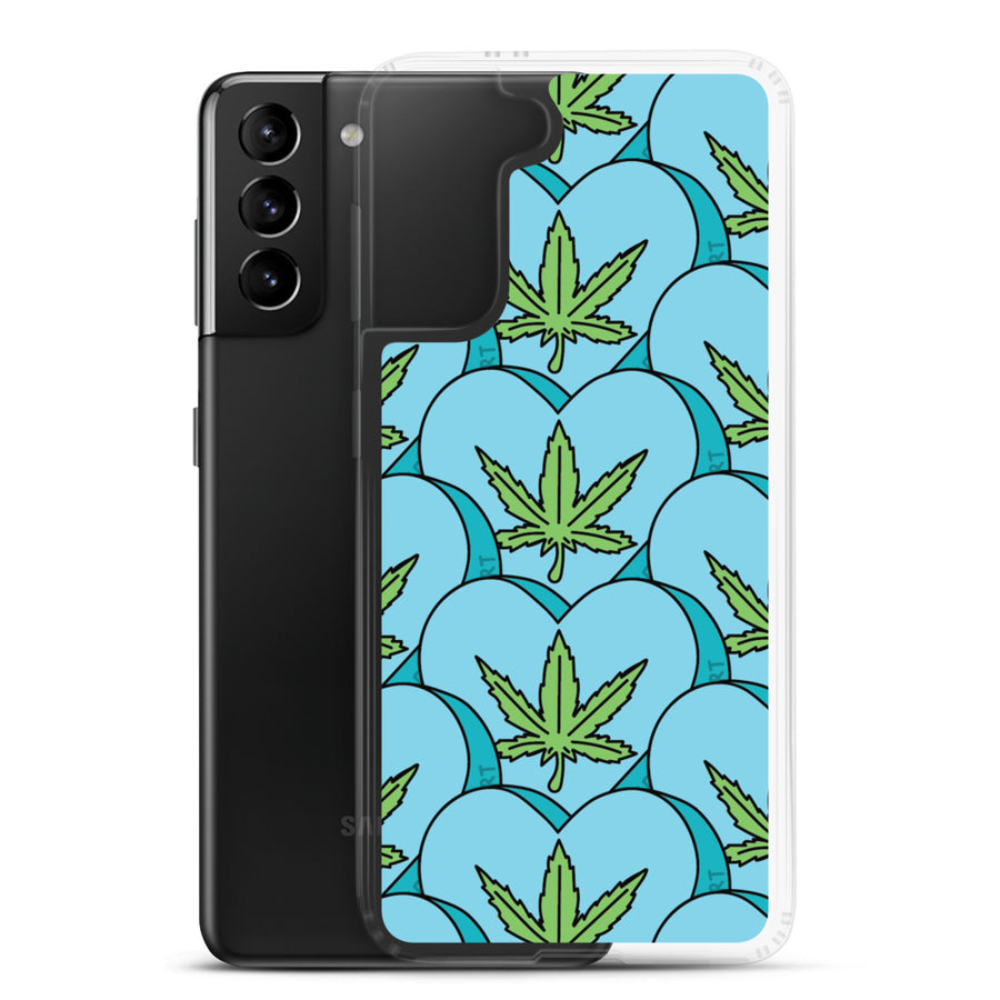 Weed Leaf Candy Heart Samsung Case