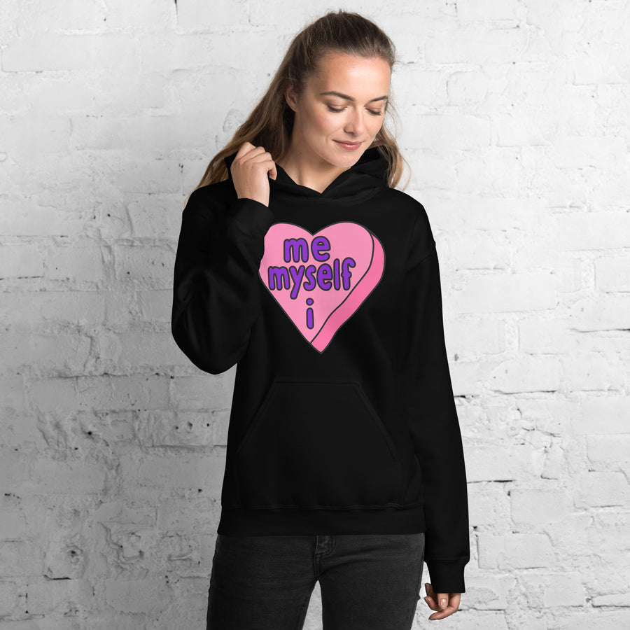 Me Myself & I Candy Heart Hoodie