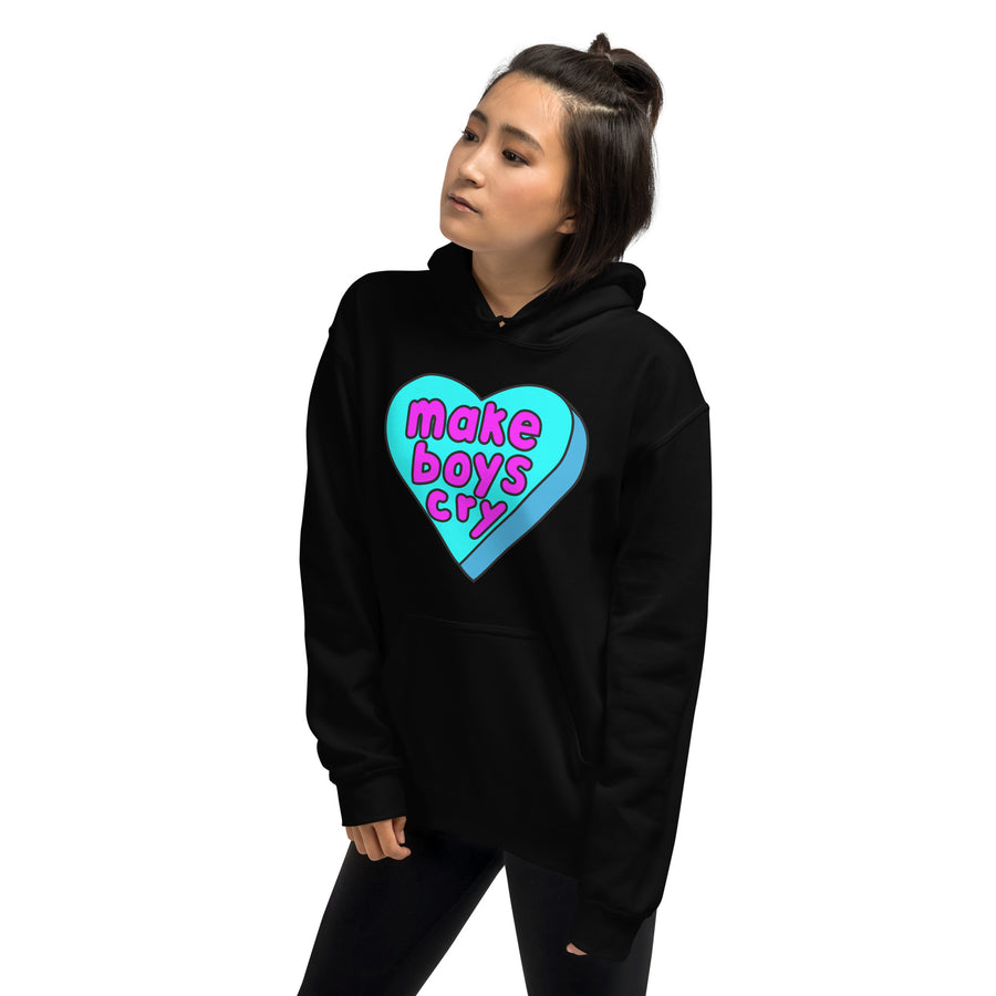 Make Boys Cry Candy Heart Hoodie