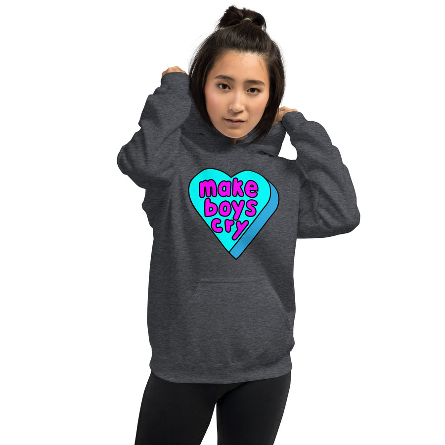 Make Boys Cry Candy Heart Hoodie