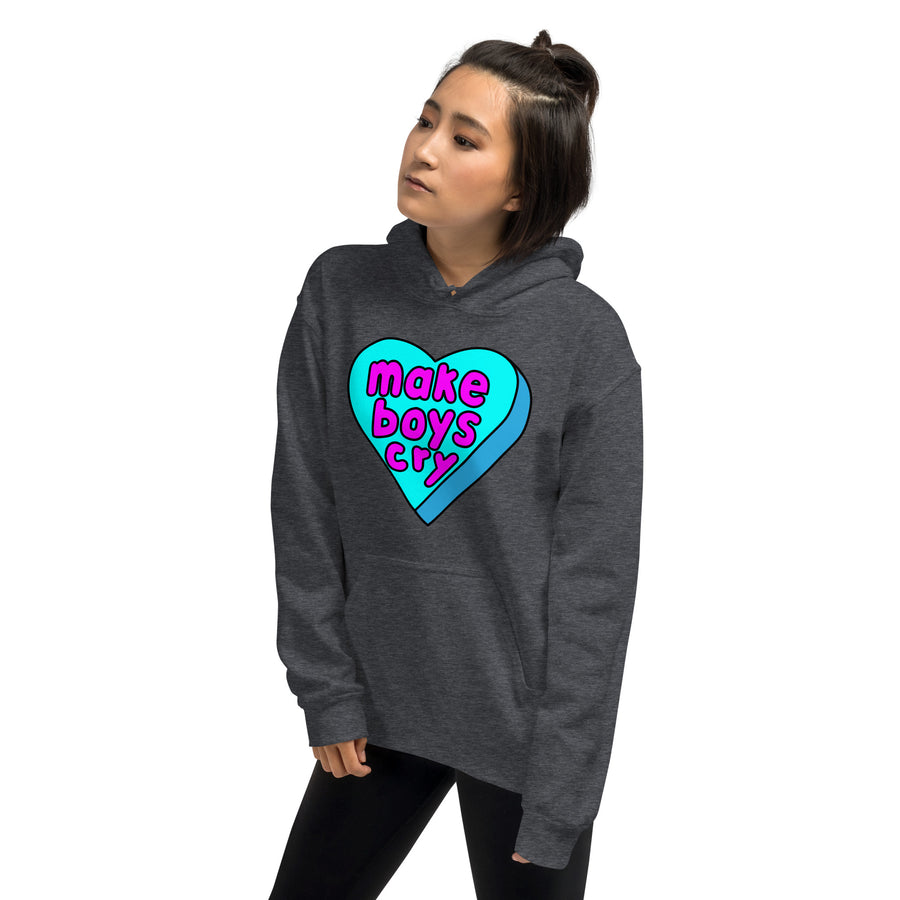 Make Boys Cry Candy Heart Hoodie