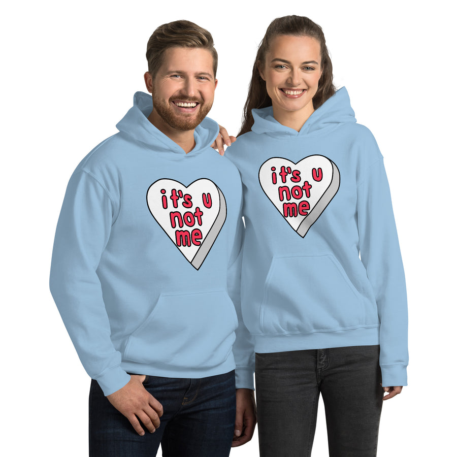 It's U Not Me Candy Heart Hoodie