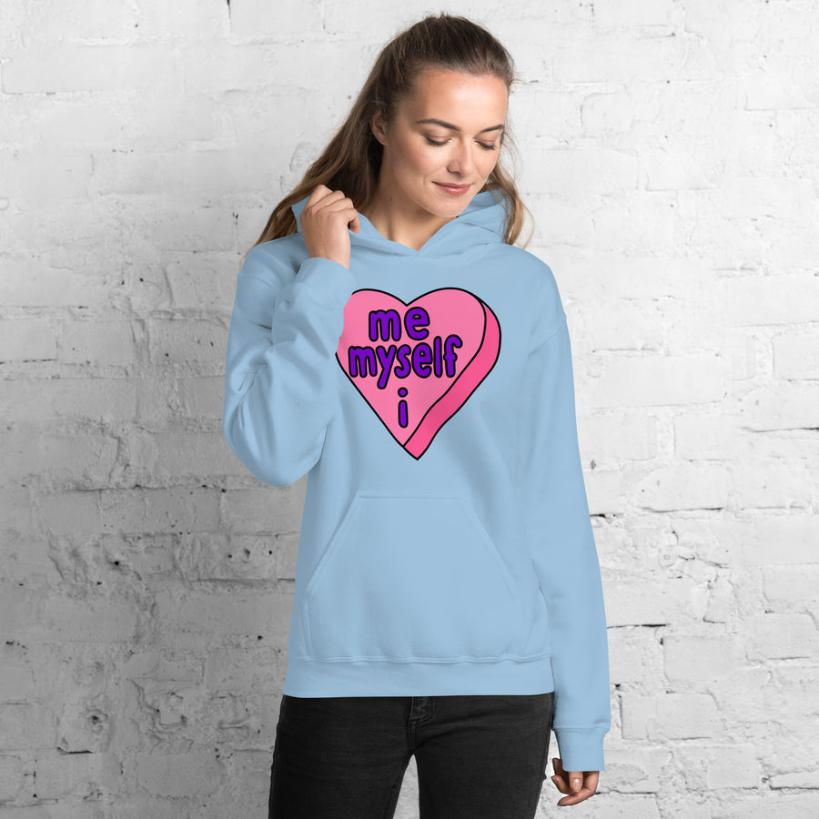 Me Myself & I Candy Heart Hoodie