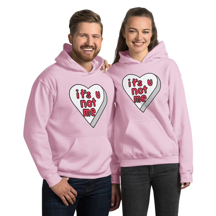 It's U Not Me Candy Heart Hoodie