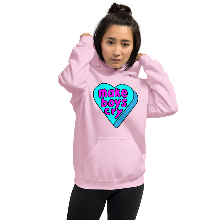 Make Boys Cry Candy Heart Hoodie