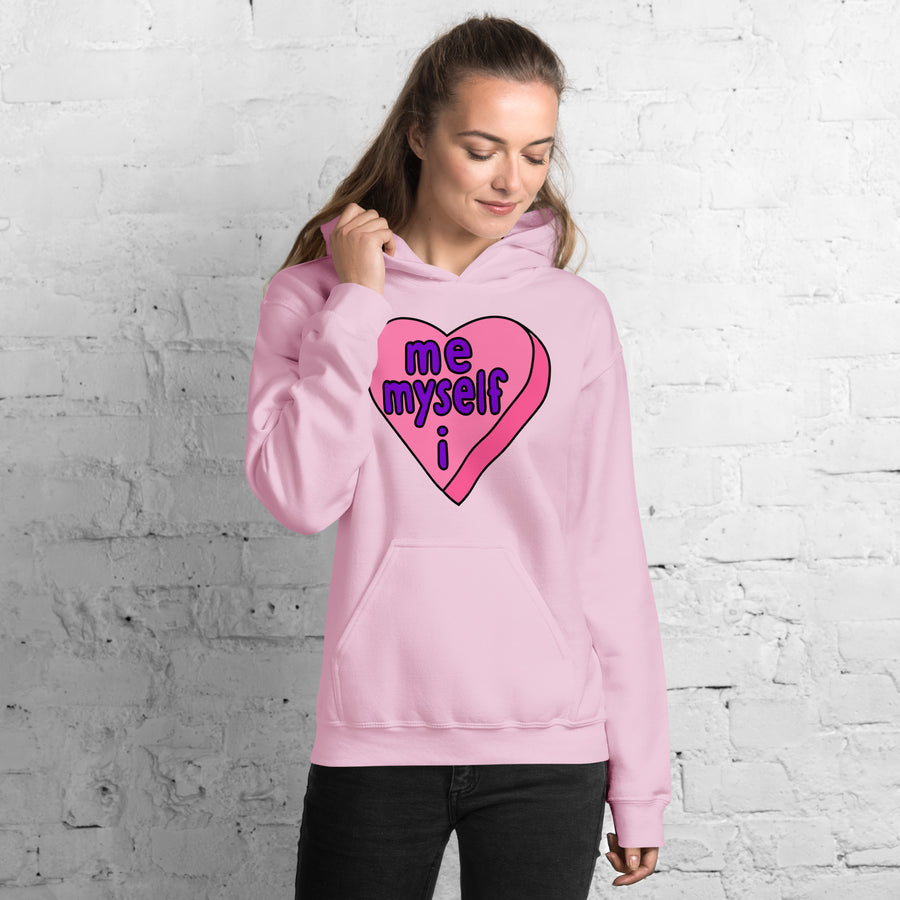 Me Myself & I Candy Heart Hoodie