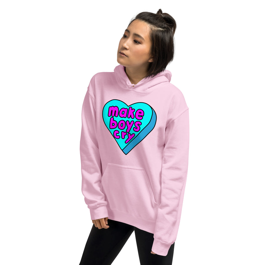 Make Boys Cry Candy Heart Hoodie