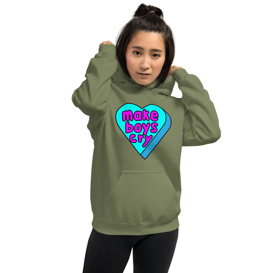 Make Boys Cry Candy Heart Hoodie