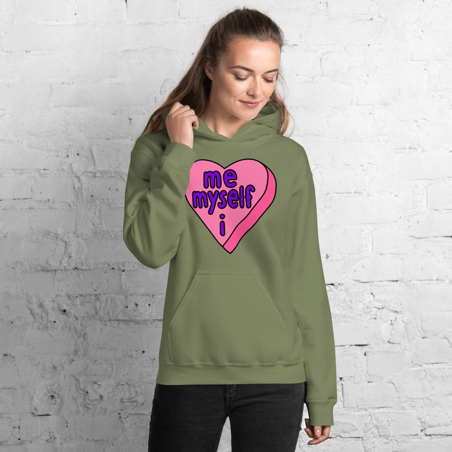 Me Myself & I Candy Heart Hoodie