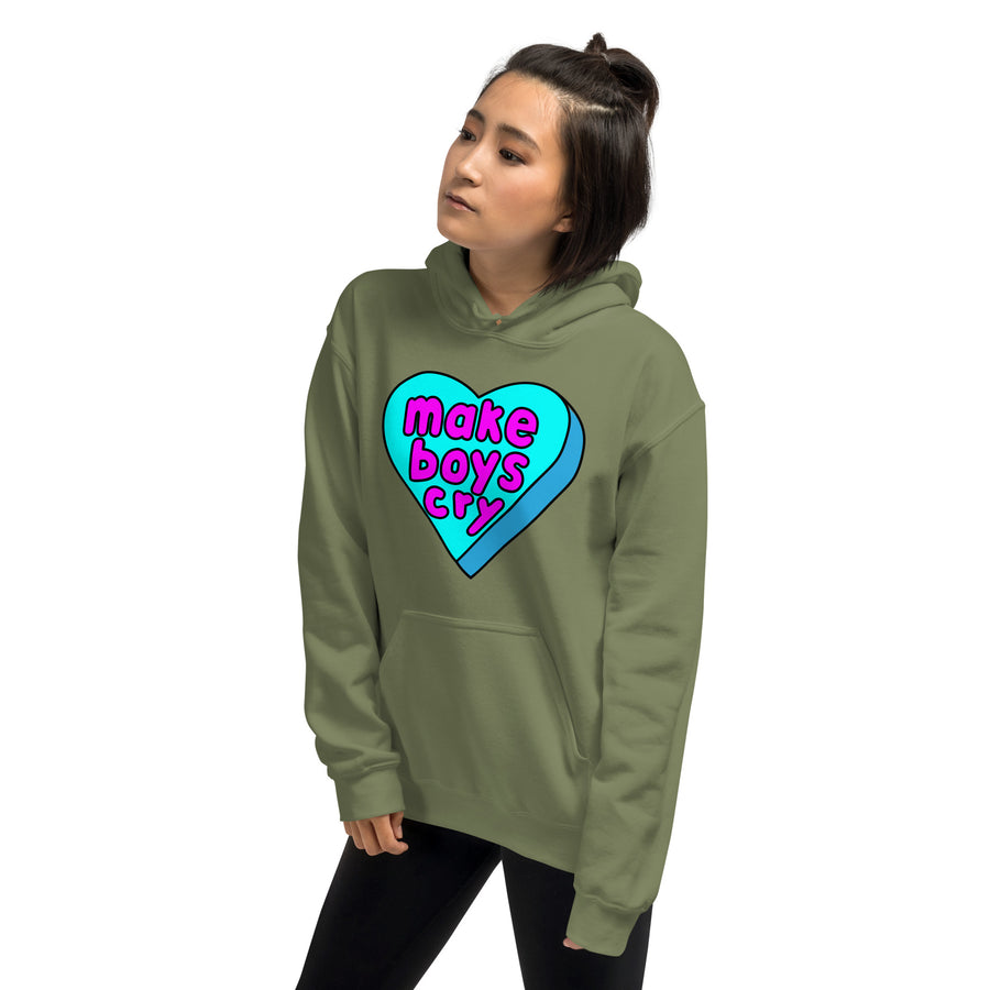 Make Boys Cry Candy Heart Hoodie