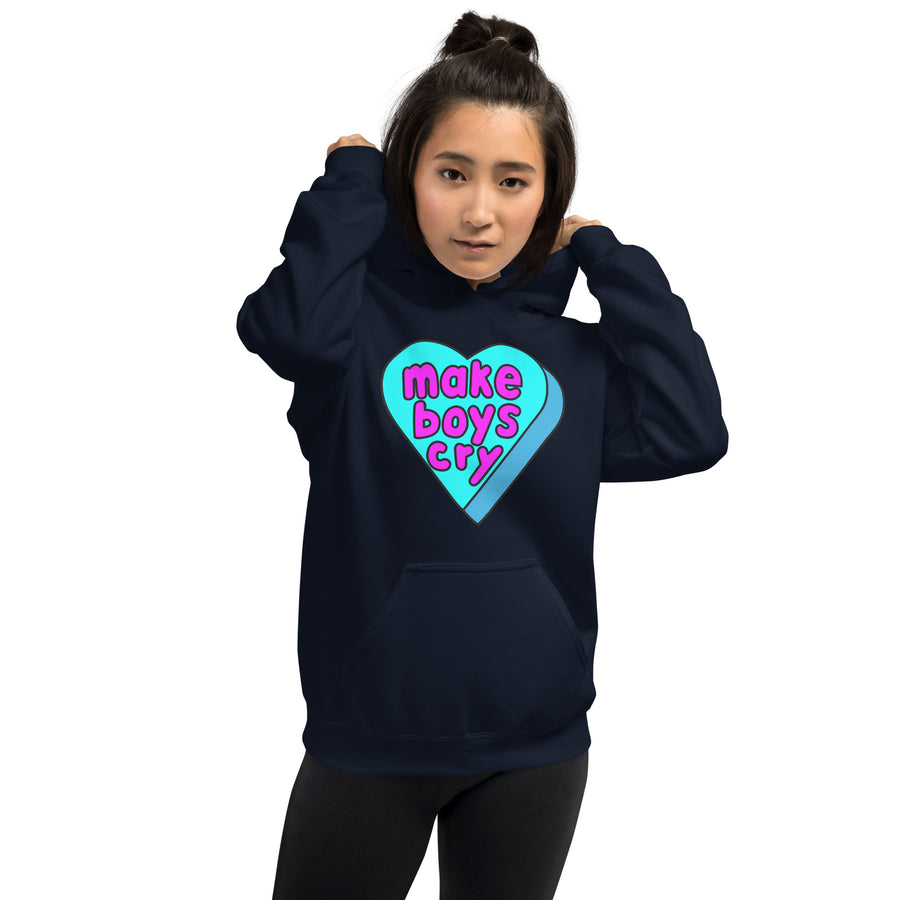 Make Boys Cry Candy Heart Hoodie