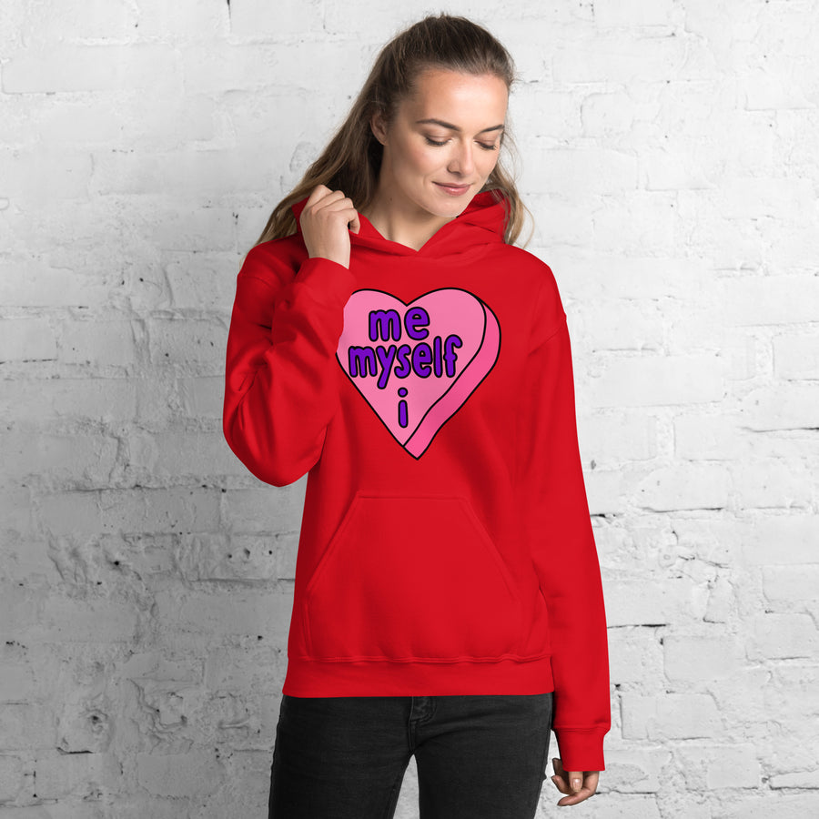 Me Myself & I Candy Heart Hoodie