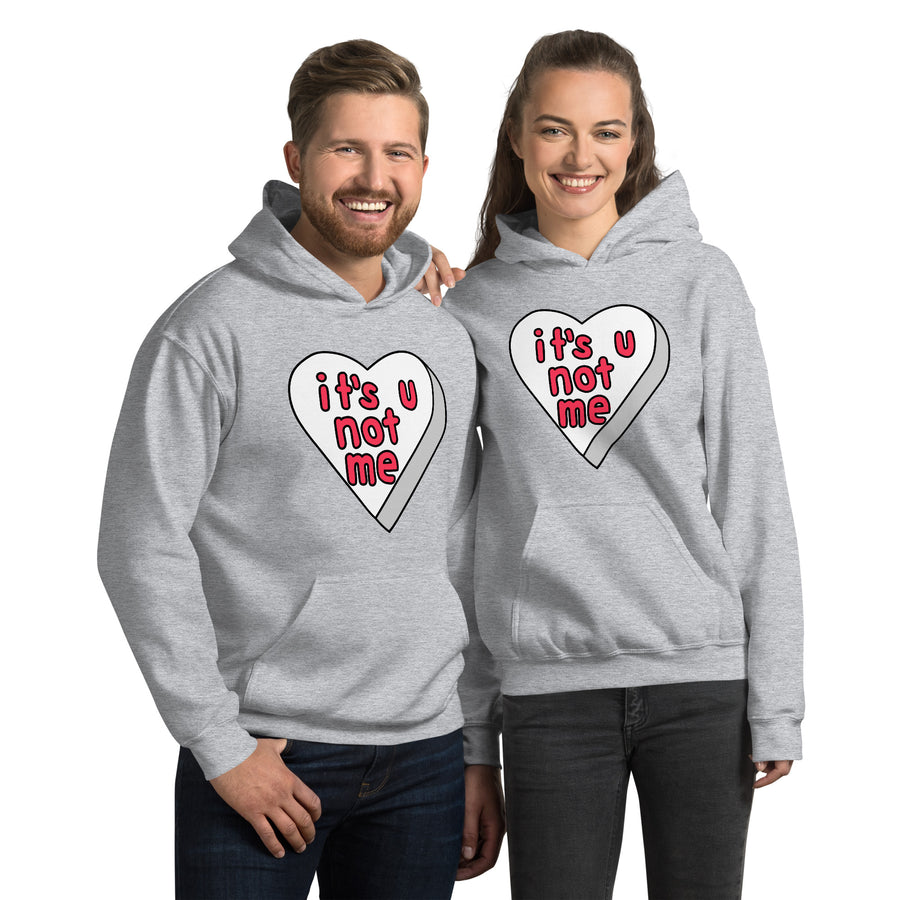 It's U Not Me Candy Heart Hoodie