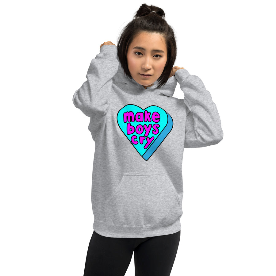 Make Boys Cry Candy Heart Hoodie