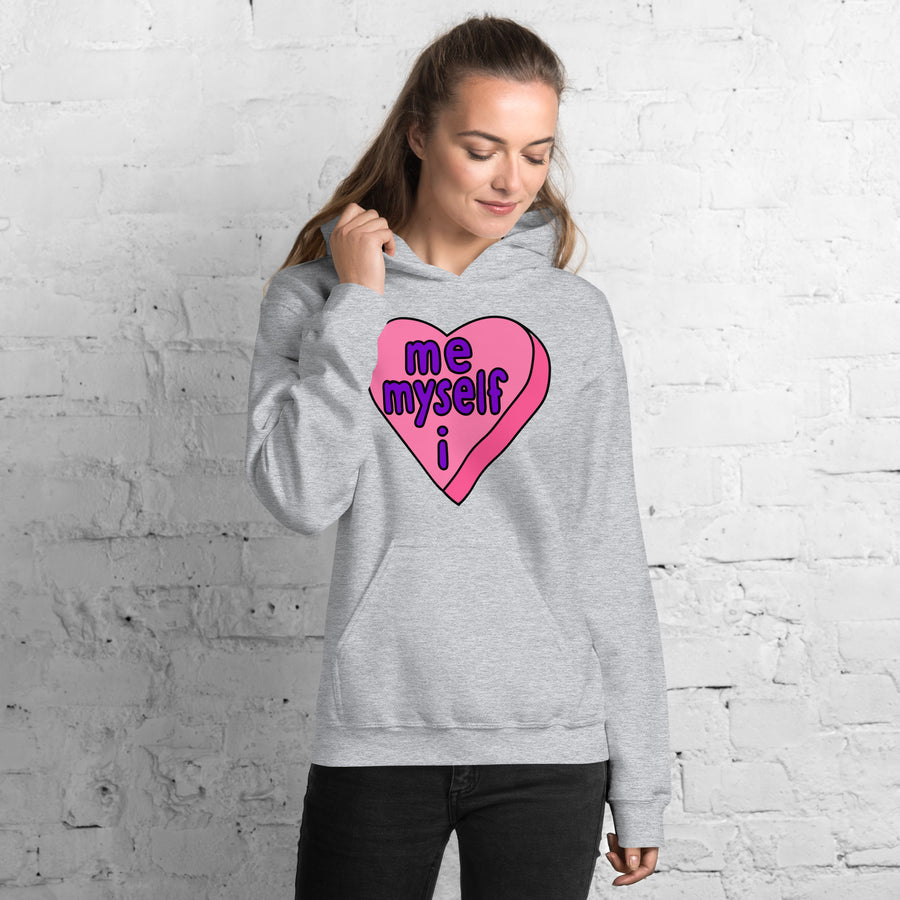 Me Myself & I Candy Heart Hoodie