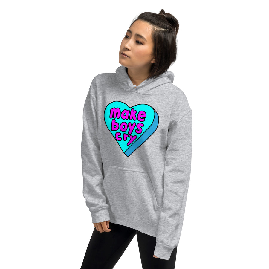 Make Boys Cry Candy Heart Hoodie