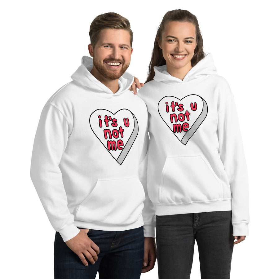 It's U Not Me Candy Heart Hoodie