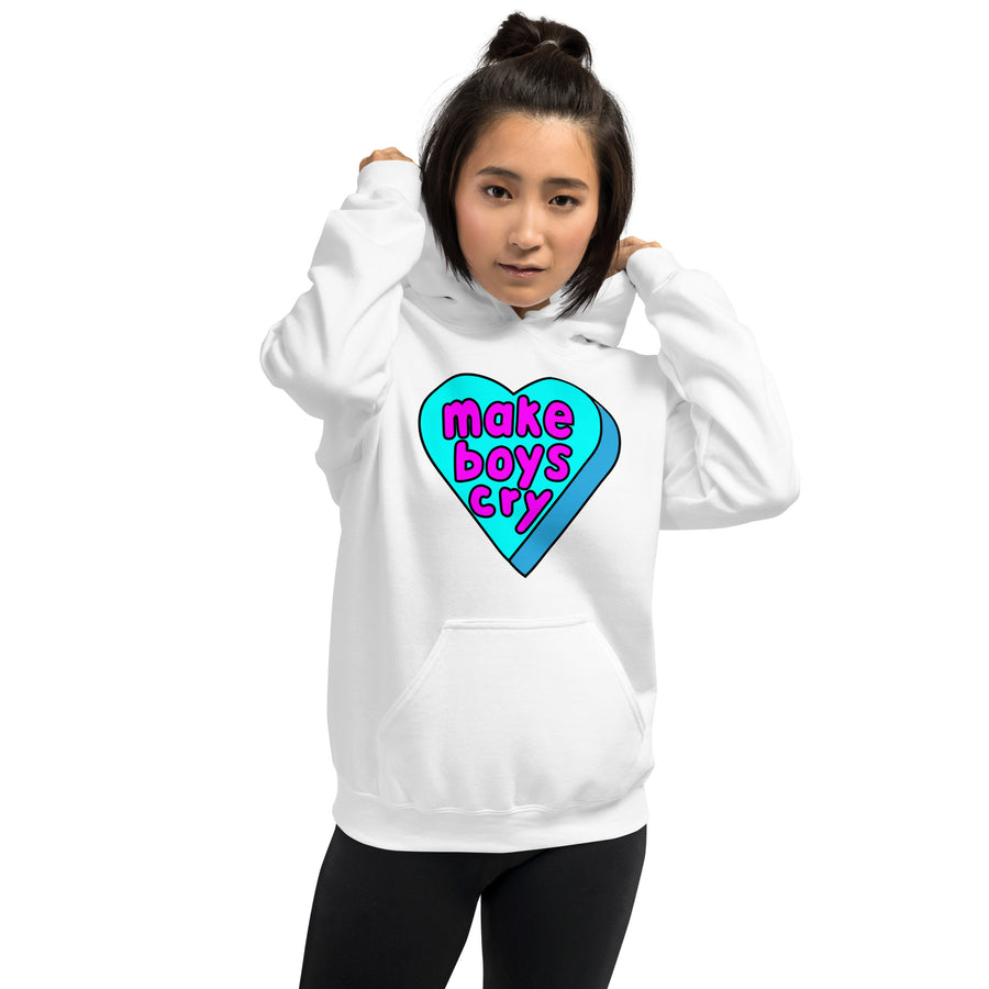 Make Boys Cry Candy Heart Hoodie