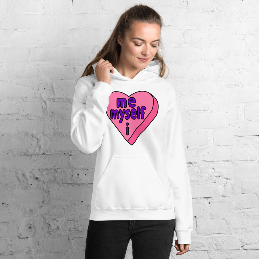 Me Myself & I Candy Heart Hoodie