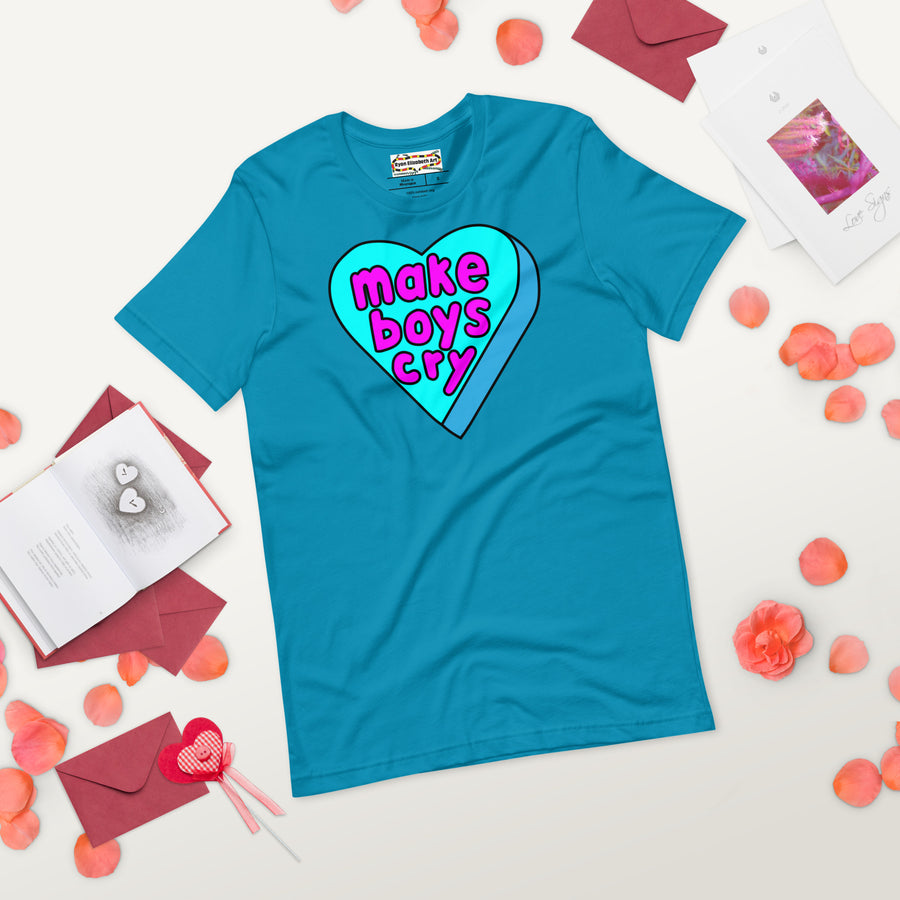 Make Boys Cry Candy Heart T-shirt