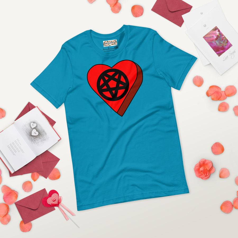 Pentagram Candy Heart T-shirt