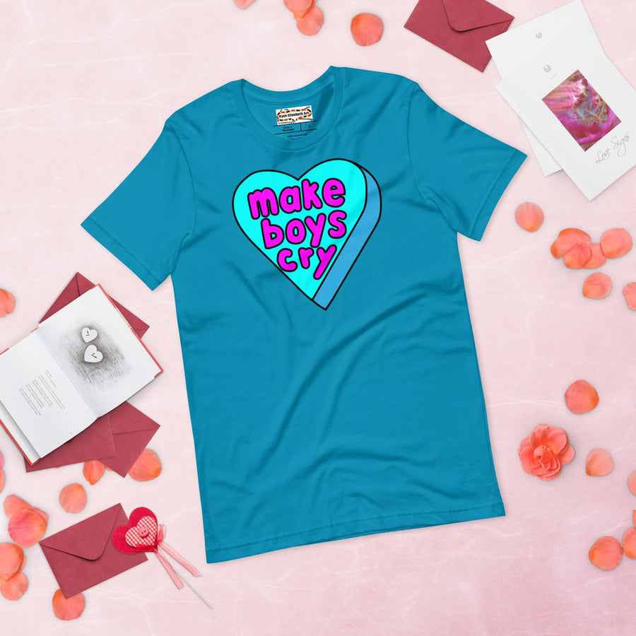 Make Boys Cry Candy Heart T-shirt