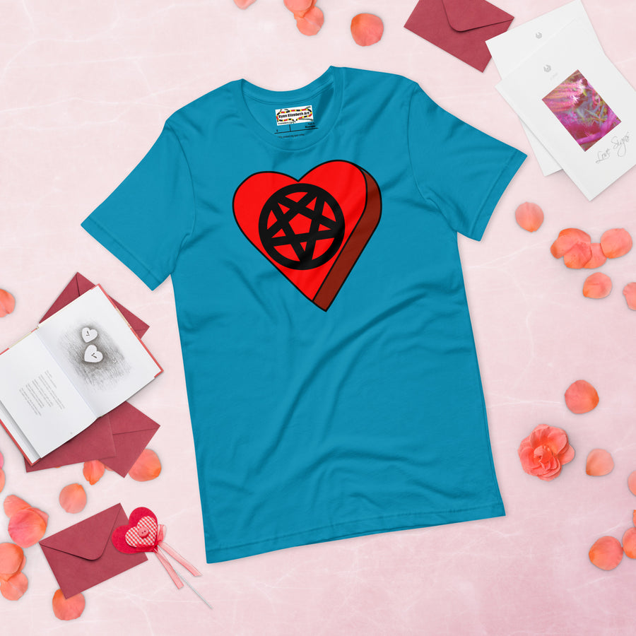 Pentagram Candy Heart T-shirt