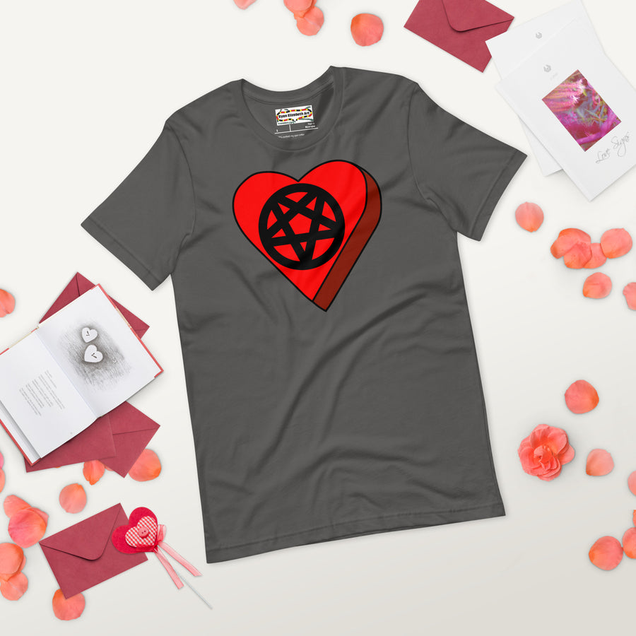 Pentagram Candy Heart T-shirt