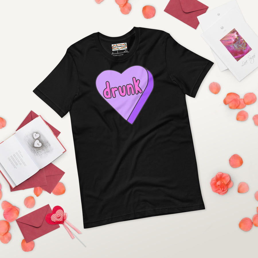 Drunk Candy Heart T-shirt