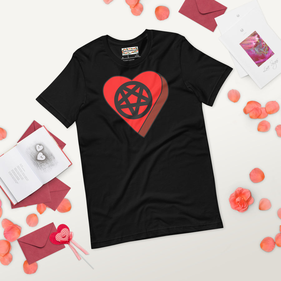 Pentagram Candy Heart T-shirt