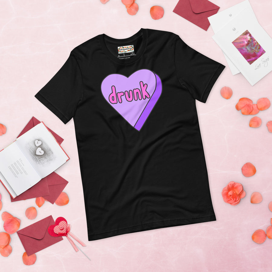 Drunk Candy Heart T-shirt