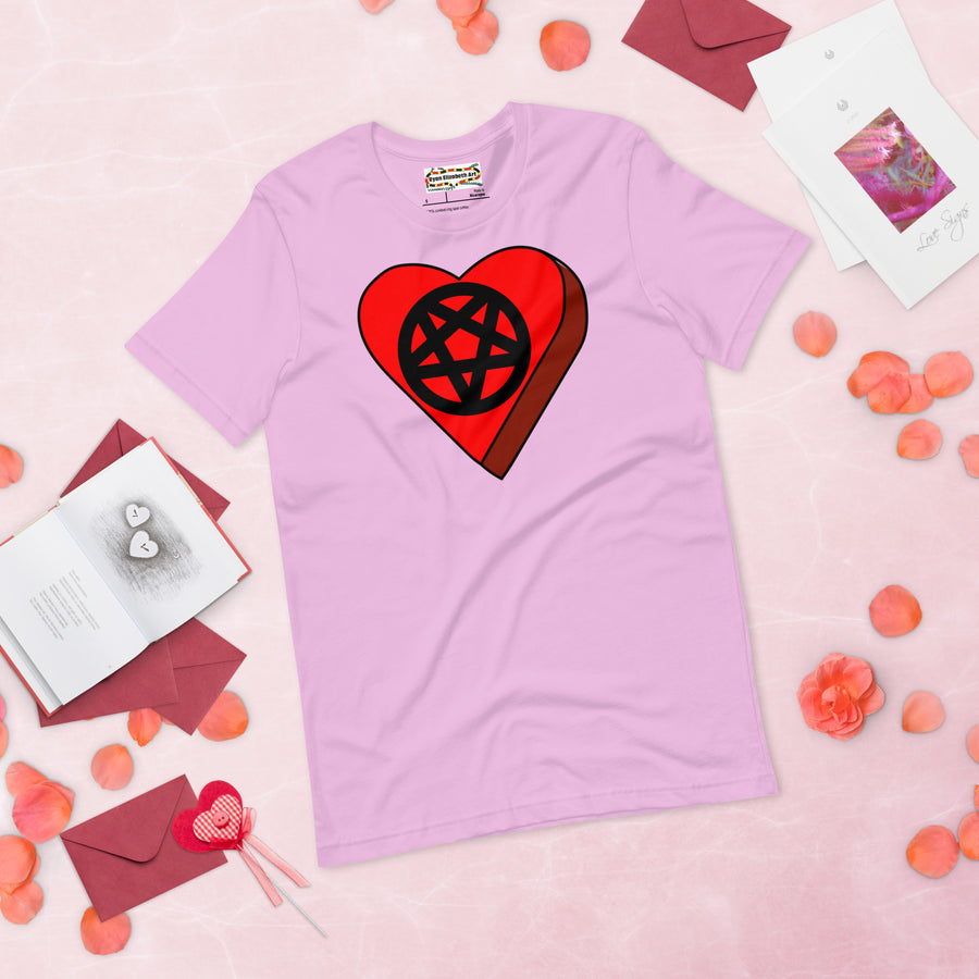 Pentagram Candy Heart T-shirt