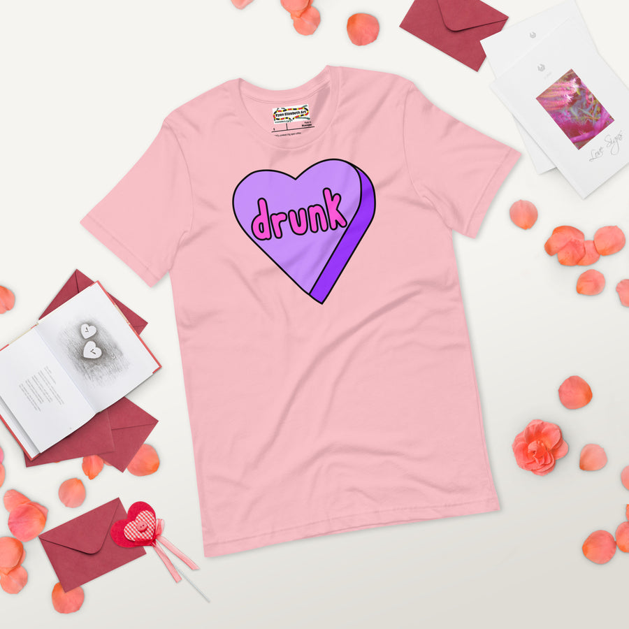 Drunk Candy Heart T-shirt