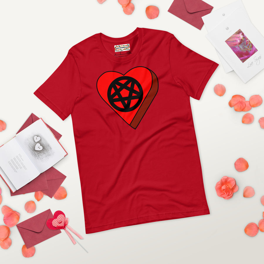 Pentagram Candy Heart T-shirt