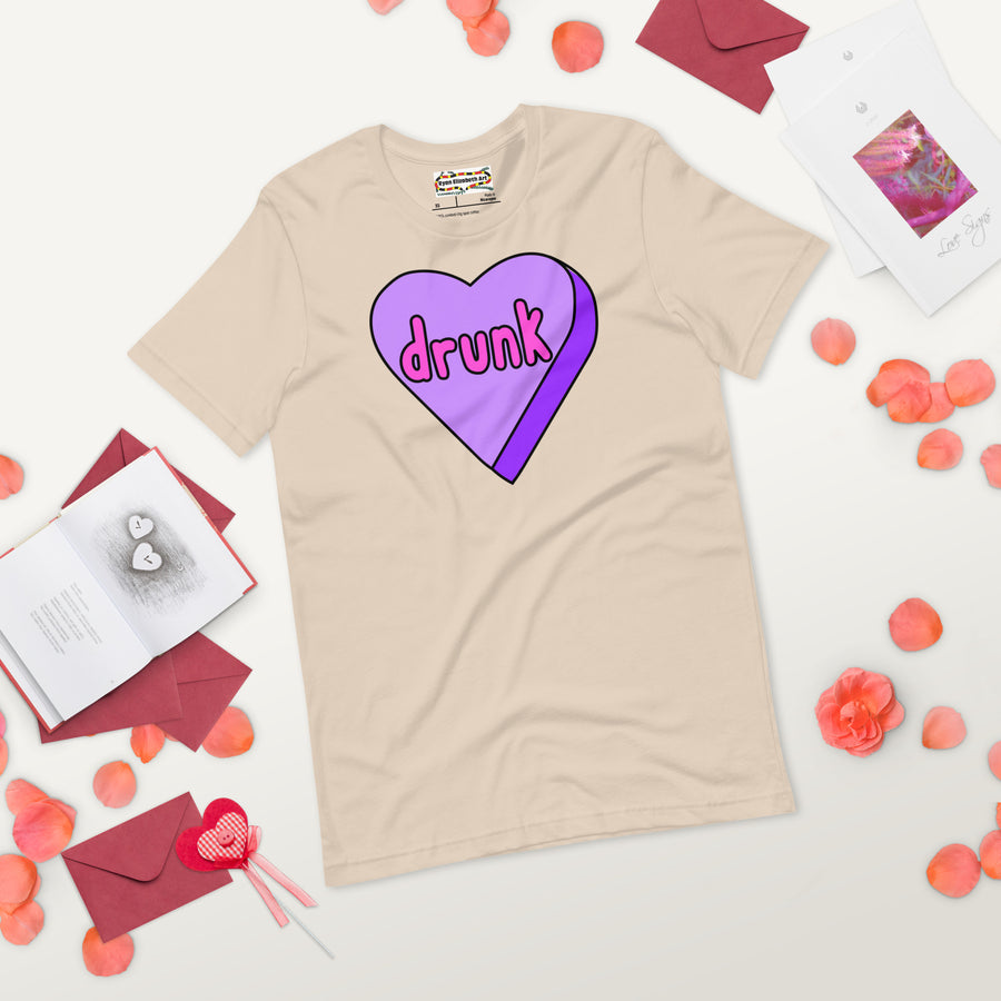 Drunk Candy Heart T-shirt