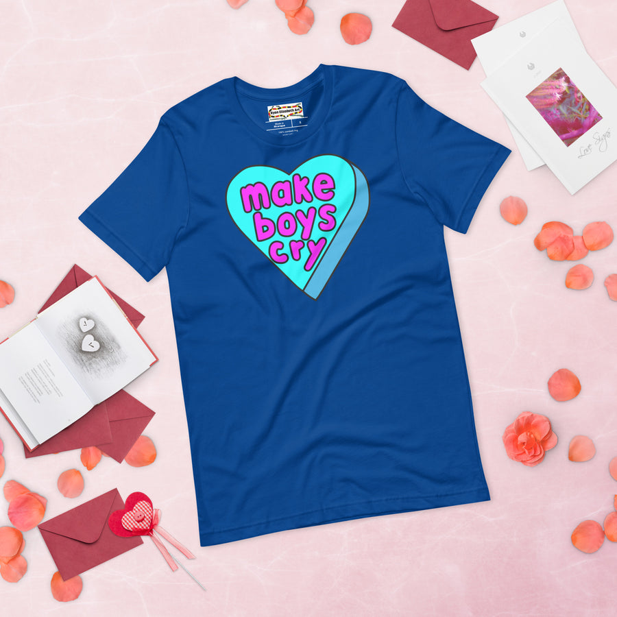 Make Boys Cry Candy Heart T-shirt