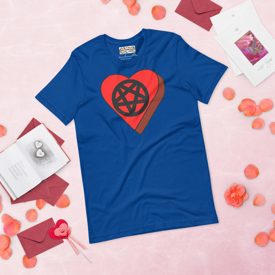 Pentagram Candy Heart T-shirt