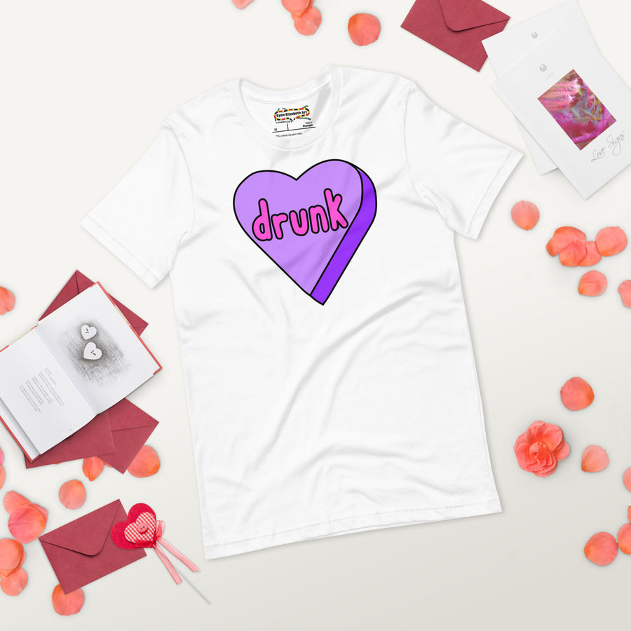 Drunk Candy Heart T-shirt