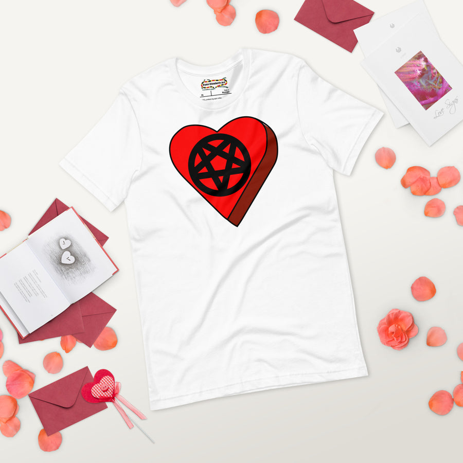 Pentagram Candy Heart T-shirt