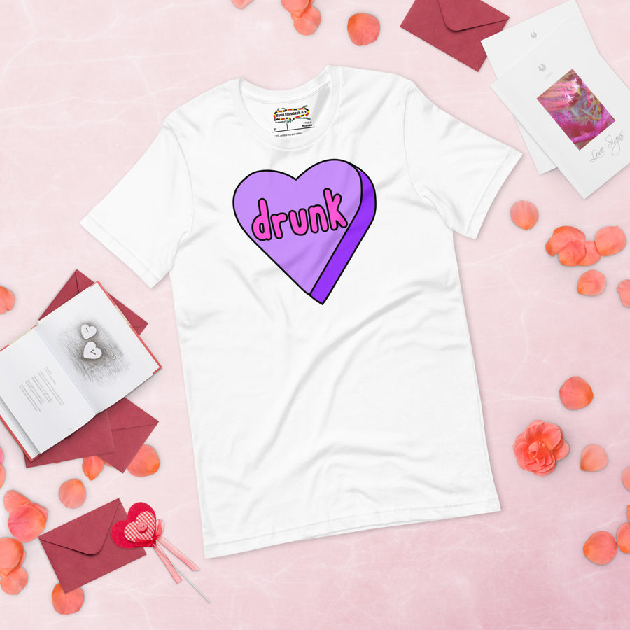 Drunk Candy Heart T-shirt