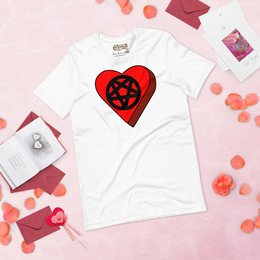 Pentagram Candy Heart T-shirt